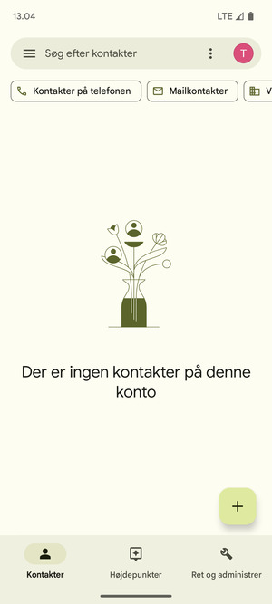 Vælg Ret og administrer
