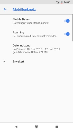 Schalten Sie Roaming an oder aus