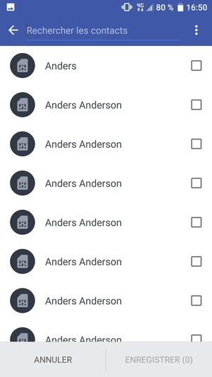 Sélectionnez le bouton du Menu