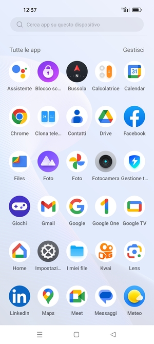Seleziona Impostazioni