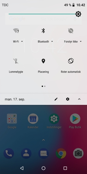Slå Wi-Fi og Bluetooth fra