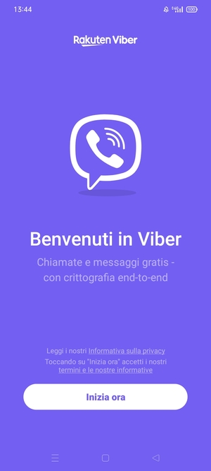 L'app è pronta per l'uso