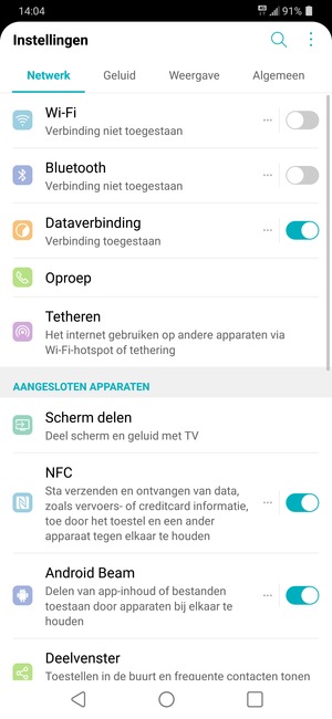 Selecteer Algemeen