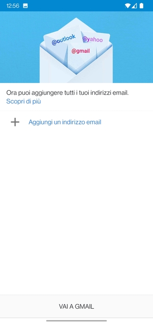 Seleziona Aggiungi un indirizzo email