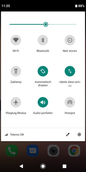 Selecteer de Instellingen knop