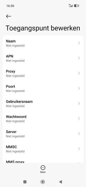 Voer mms-gegevens in