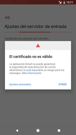 Seleccione Ajustes avanzados