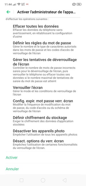 Sélectionnez Activer