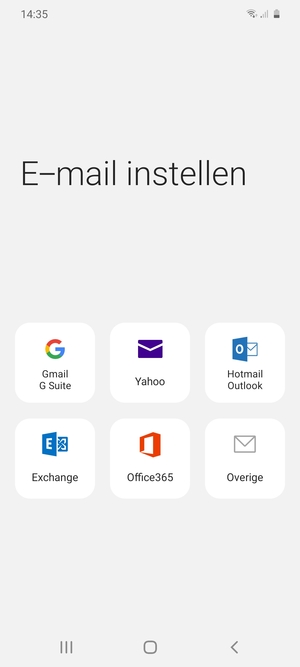 Selecteer Exchange