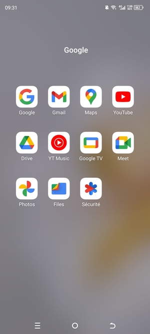 Sélectionnez Gmail