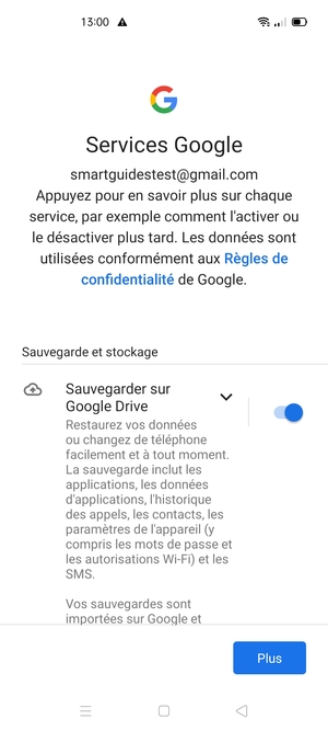 Sélectionnez Plus