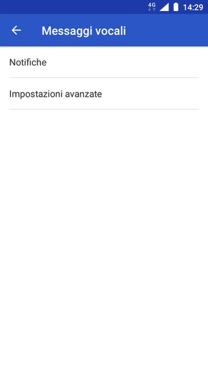 Seleziona Impostazioni avanzate