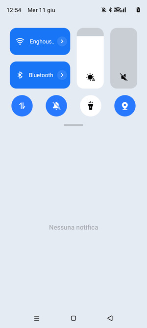 Scorri nuovamente verso il basso il menu in alto