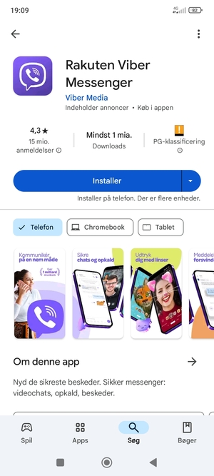 Vælg Installer