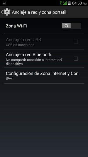 Seleccione Zona Wi-Fi