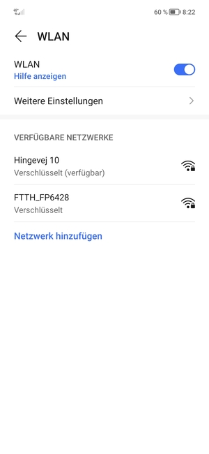 Wählen Sie das Wireless-Netzwerk, zu dem Sie eine Verbindung herstellen möchten