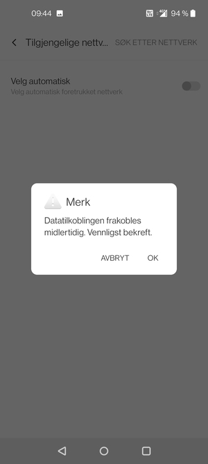 Velg OK
