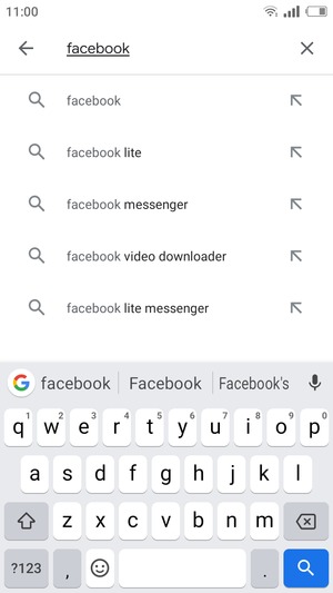 Enter the app name and select Search