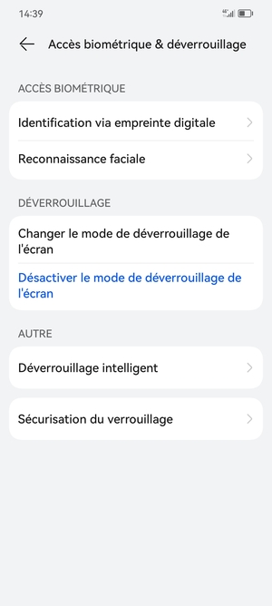 Votre téléphone est maintenant sécurisé par un écran de verrouillage
