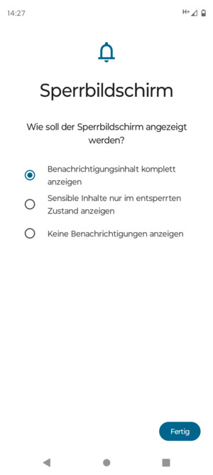 Wählen Sie die gewünschte Option und wählen Sie Fertig