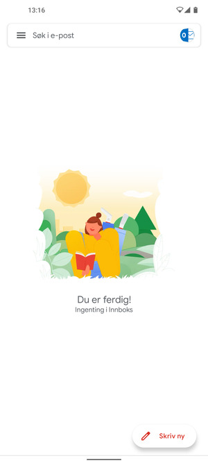 Hotmail er klar til bruk