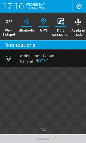 Turn off Bluetooth and GPS