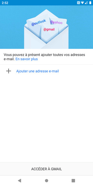 Sélectionnez Ajouter une adresse e-mail