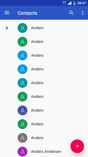 Sélectionnez le bouton du Menu
