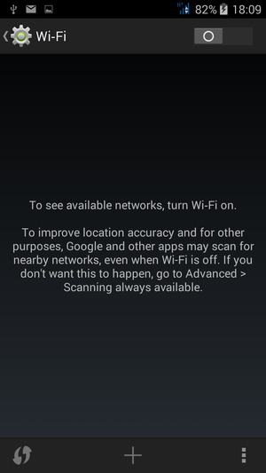 Turn on Wi-Fi