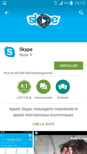 Sélectionnez INSTALLER