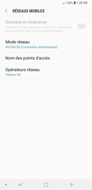Sélectionnez Nom des points d'accès