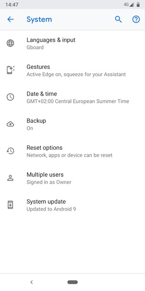 Select System update