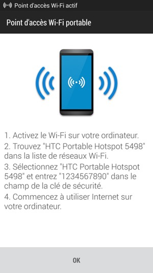Sélectionnez OK