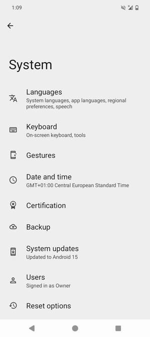 Select System updates
