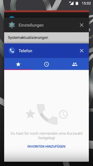 Apps nach rechts streifen, um sie zu schliessen