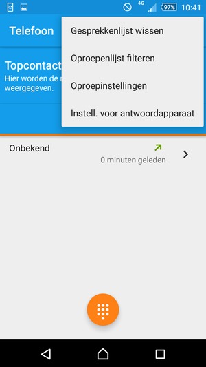 Selecteer Instell. voor antwoordapparaat
