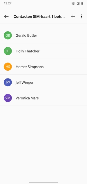 Selecteer de Menu-knop