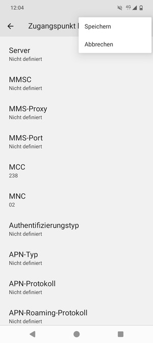 Wählen Sie Speichern