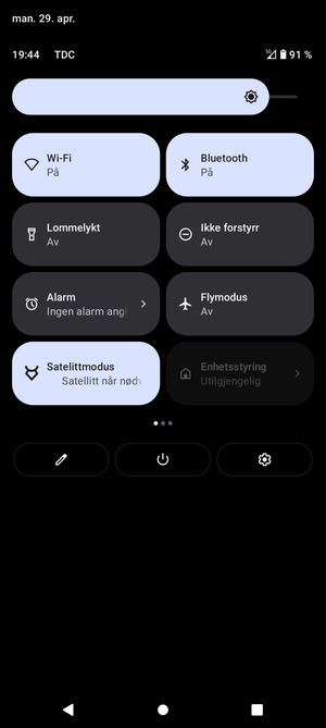 Slå av Wi-Fi og Bluetooth