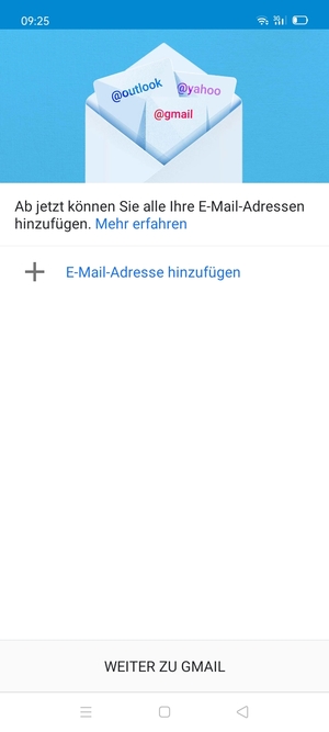 Wählen Sie E-Mail-Adresse hinzufügen
