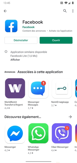 Sélectionnez Ouvrir