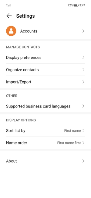 Select Import/Export