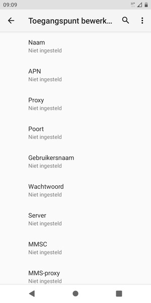 Voer internetgegevens in