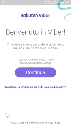 L'app è pronta per l'uso
