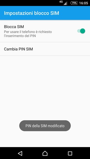 Il tuo PIN della SIM è stato modificato
