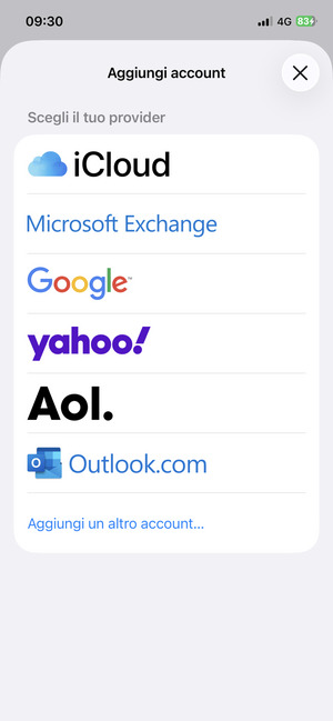 Seleziona Outlook.com