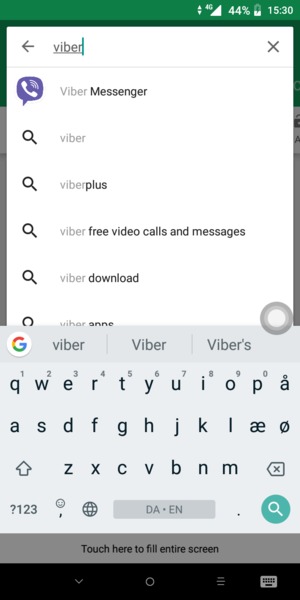 Enter the app name and select Search
