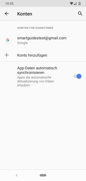 Wählen Sie Ihr Google Konto