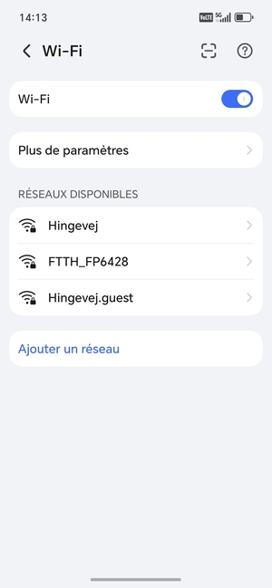 Sélectionnez le réseau sans fil auquel vous souhaitez vous connecter