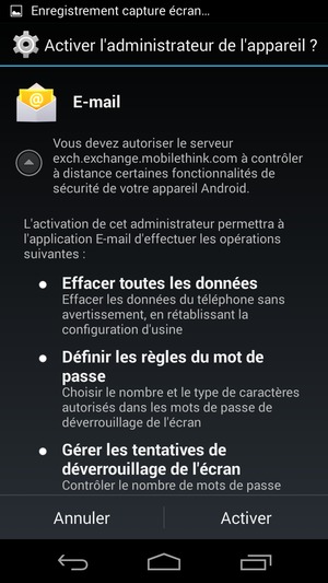 Sélectionnez Activer